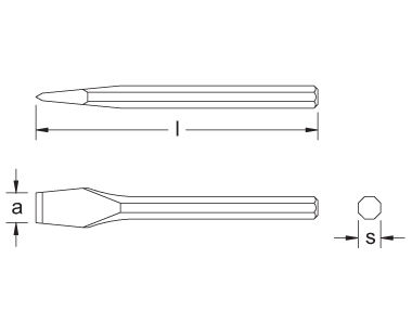 Chisel, 8-Point Non-Sparking